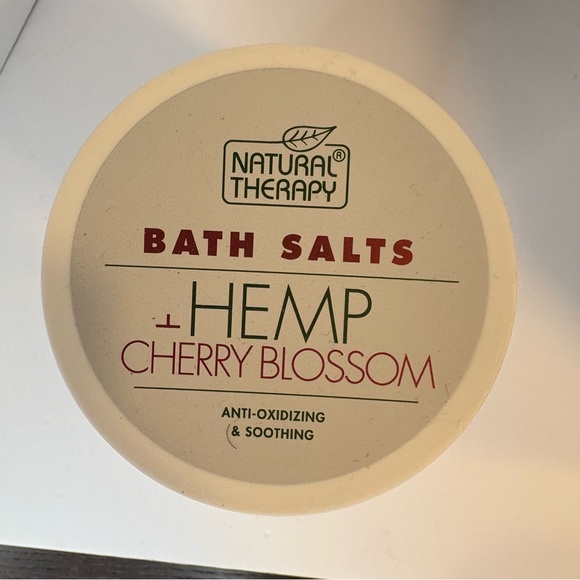 Natural Therapy Hemp Cherry Blossom Bath Salts 37 oz (Set of 2) - Picture 2 of 4